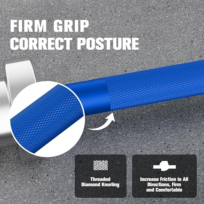 RITFIT Olympic Barbell 4ft/4.8ft/6ft - 2 Inch Weight Bar for Strength Training, Weightlifting