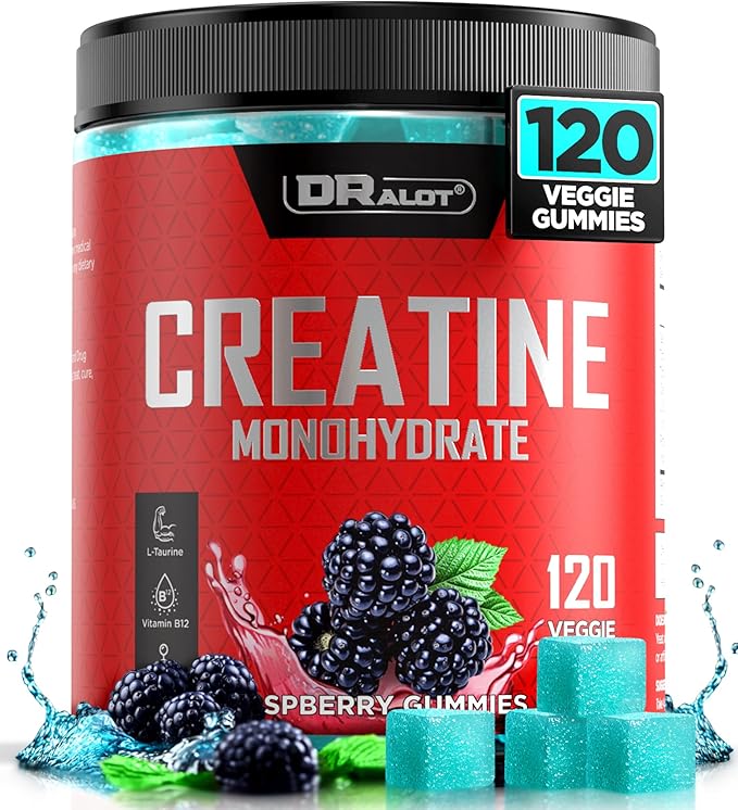 99.99% Creatine Monohydrate Gummies More 15% Strength, 5X Energy & Muscle Support Pre-Workout