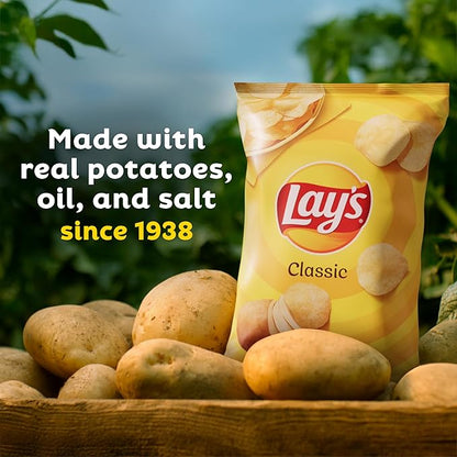 Lay's Potato Chips, Regular & Kettle Variety Pack, (Pack of 40)