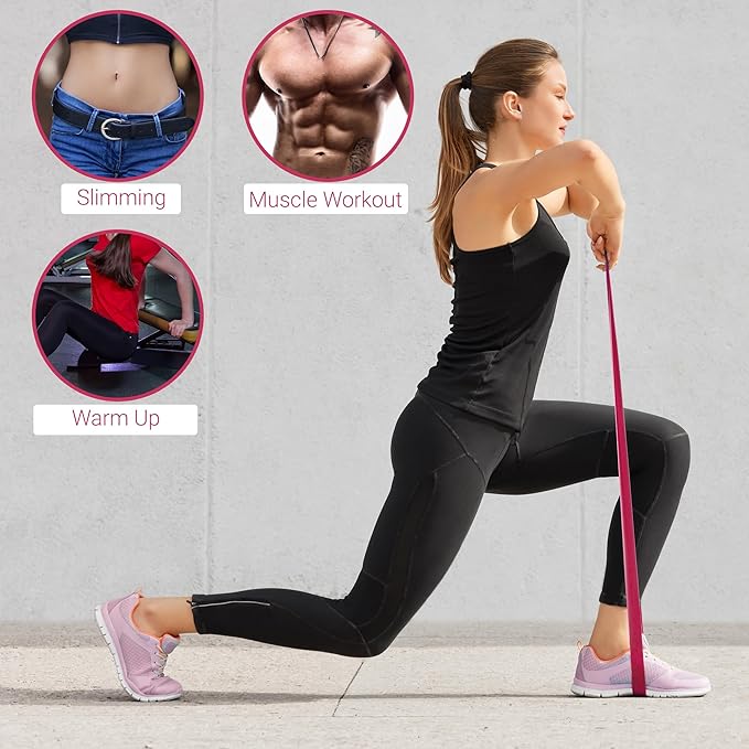 TechStone Resistance Bands Set for Men and Women, Pack of 5 Different Levels Elastic Band for Home