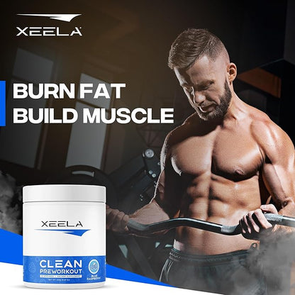 XEELA Pre Workout Powder - Clean & Tested - Jitter Free, Safe, and Natural - Increase Thermogenic