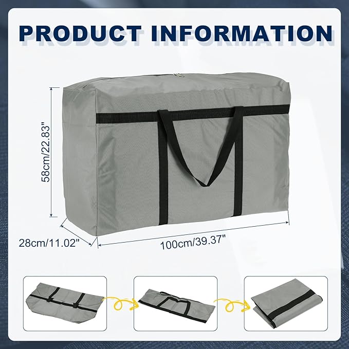 Extra Large Duffle Bag, 39 x 23 x 11 in Travel Big Duffle Bag with Zipper Handle Storage Foldable