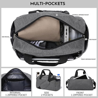 14 inch Small Gym Bag for Women & Men, Mini Duffel Bag for Travel Sports Lightweight Carry On Bag