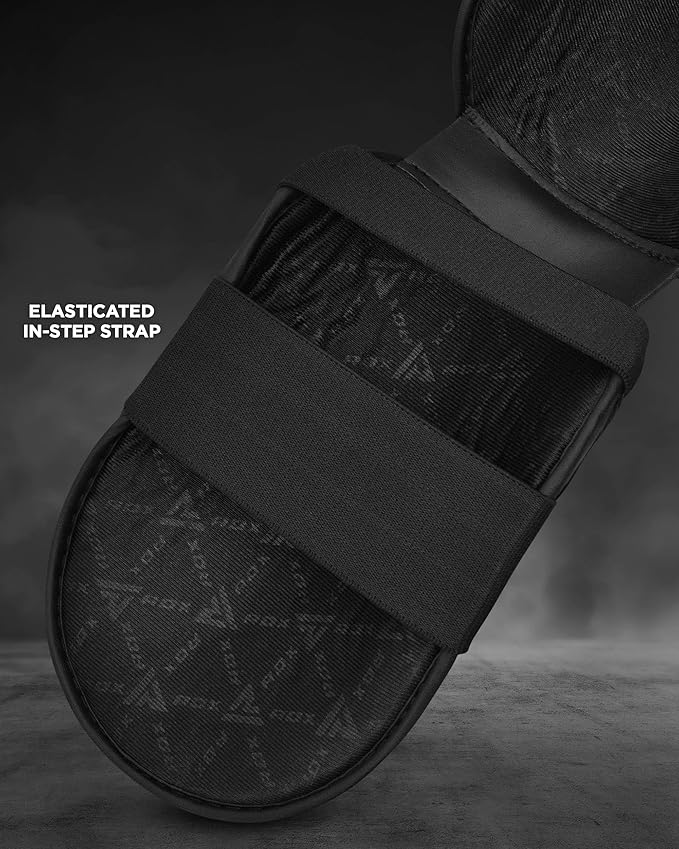 RDX Shin Guards Kickboxing Muay Thai, SATRA SMMAF Approved, Premium Maya Hide Leather, Leg Instep