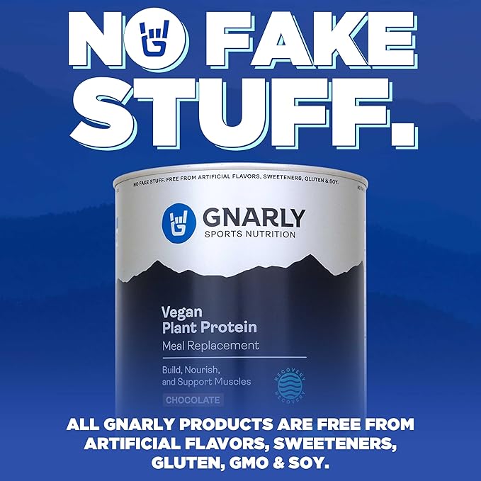 Gnarly Nutrition Vegan Plant Protein ??Chocolate Vegan Protein Powder, NSF Sport Certified ??Meal