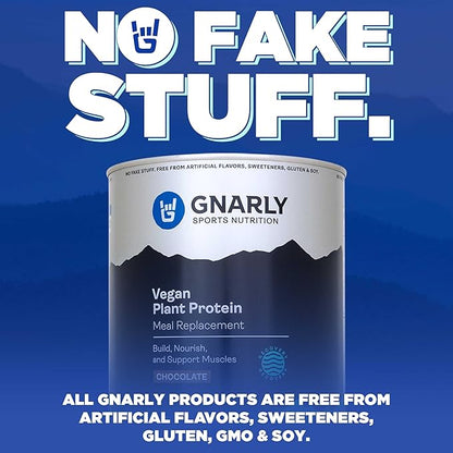 Gnarly Nutrition Vegan Plant Protein ??Chocolate Vegan Protein Powder, NSF Sport Certified ??Meal