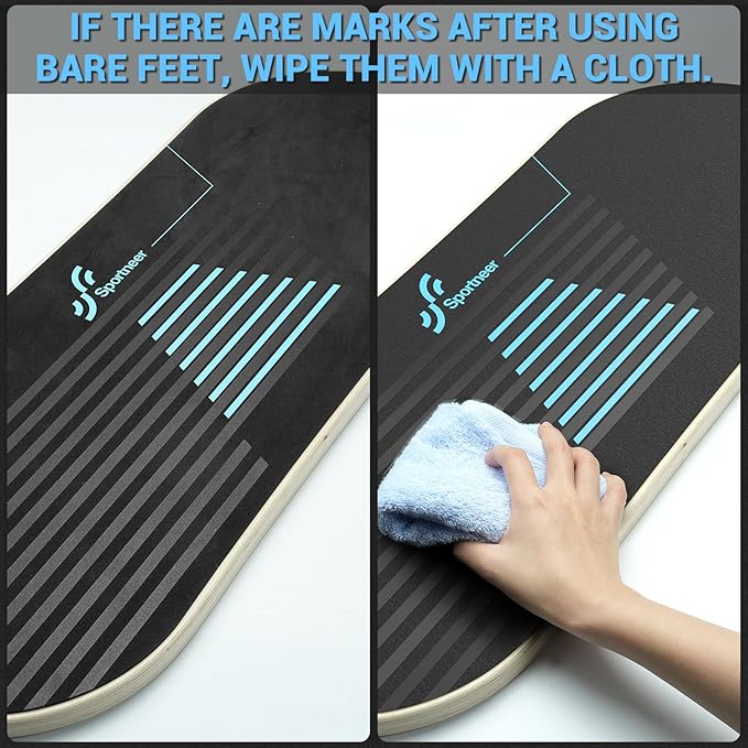 Sportneer Balance Board 7 Modes Wobble Board with Adjustable Stoppers Exercise Balancing Stability