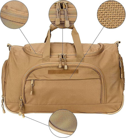 Gym Bag for Women & Men Tactical Duffle Military Weekender Work Out Lightweight Waterproof Sports