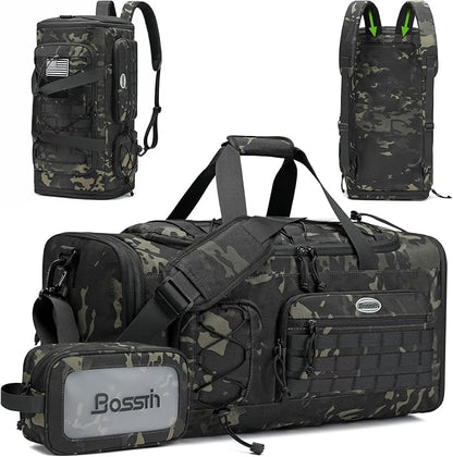 Bosstin Gym Bag for Men & Women,45L Travel Duffle Sports Duffel Bag Gym Weekender Overnight