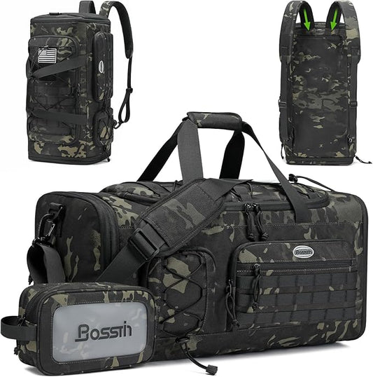 Bosstin Gym Bag for Men & Women,45L Travel Duffle Sports Duffel Bag Gym Weekender Overnight