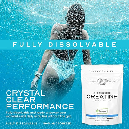Muscle Feast Creapure - Micronized Creatine Monohydrate Powder | Premium Pre-Workout or