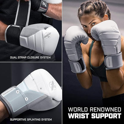 Hayabusa T3 Boxing Gloves for Men and Women Wrist and Knuckle Protection, Dual-X Hook and Loop