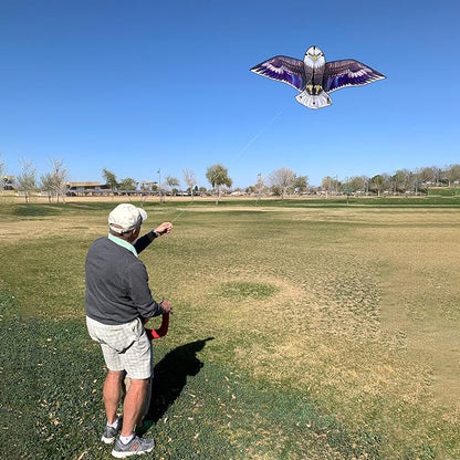 Bald Eagle Kite for Adults and Kids, Huge Kites Easy to Fly Single Line Kite for Beach Trip