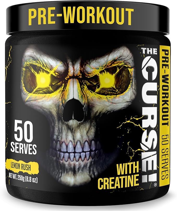 JNX SPORTS The Curse! Pre Workout Powder for Men & Women, Caffeine, Beta-Alanine, Creatine