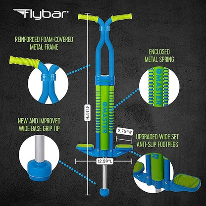 Flybar Master Pogo Stick for Kids Ages 9+, 80–160 lbs – Easy Grip Handles – Active Exercise Toy for