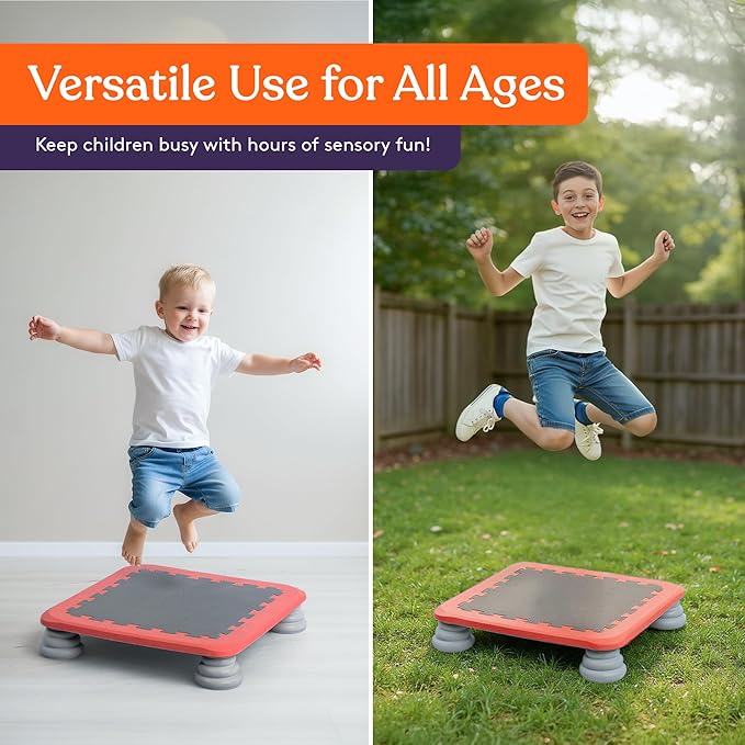 Special Supplies Kids Trampoline Rebounder Bouncing Board – Sensory Balance and Bounce Toy for