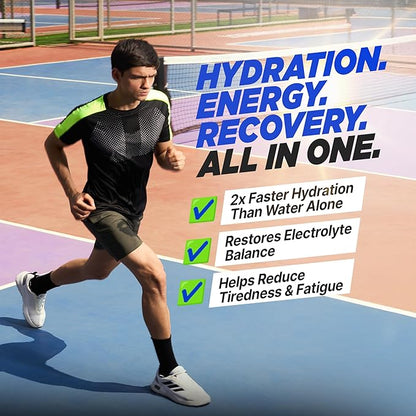 FAST&UP Reload – Lemon & Lime - Refreshing Electrolyte Drink Mix | Hydration Powder Packets | 1500