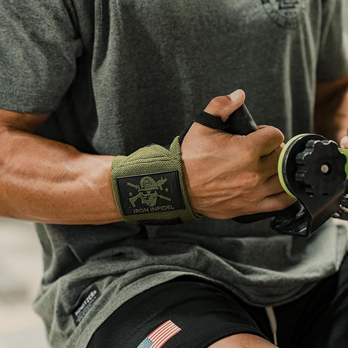 Iron Infidel Wrist Wraps for Weightlifting - 18" and 24" Heavy Duty Support for Working Out, Gym