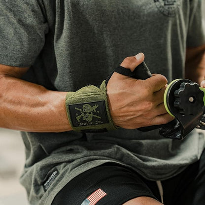 Iron Infidel Wrist Wraps for Weightlifting - 18" and 24" Heavy Duty Support for Working Out, Gym