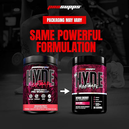 PROSUPPS Mr. Hyde Nightmare Pre Workout Powder with Caffeine & Beta Alanine - Preworkout for
