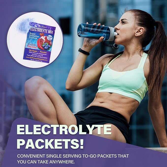 Dr. Price’s Electrolyte Mix | Sugar-Free Hydration Powder with 72+ Trace Minerals | No Sugar