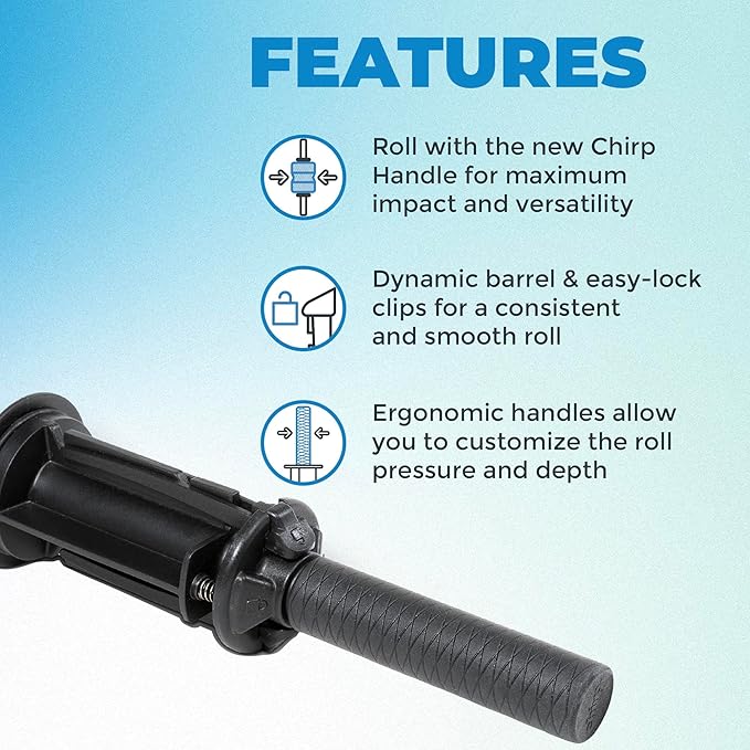 Chirp Focus Muscle Roller Handle, Muscle Roller Handle for Deeper Massage, Deep Tissue Rolling
