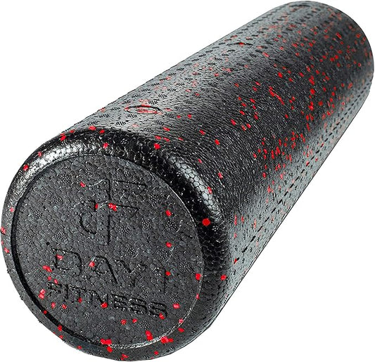 High-Density Round Foam Rollers - 4 Size and 8 Color Options - Massage Rollers for Stretching, Deep