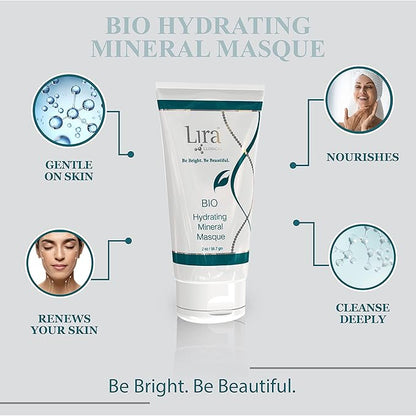 Lira Clinical BIO Hydrating Mineral Masque - Intense Nourishing Mineral Facial Mask with Hyaluronic