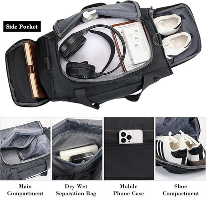 Gym Bags for Men and Women Sport Duffle Bag for Travel Carry on Duffel Bag with Shoe Compartment
