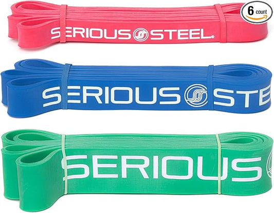 Serious Steel 41" Assisted Pull-up Band, Heavy Duty Resistance Band Sets, Stretching, Powerlifting