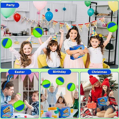 Ayeboovi Toss and Catch Ball Game Outdoor Beach Pool Toys for Kids Games 6 Paddle 3 Balls Pool