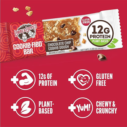 Lenny & Larry's Cookie-fied Bar ??Chocolate Chip Cookie Dough Vegan Protein Bars 9x45g ??Healthy