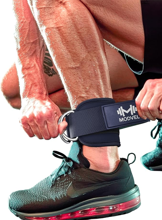 Modvel Gym Ankle Strap for Cable Machines ??Glute & Leg Kickback Ankle Straps for Gym Workouts