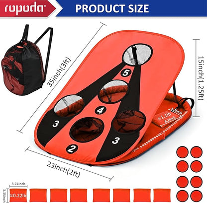 ropoda Pool Cornhole Board Set, 3ft x 2ft Corn Hole Games for Adults, Cornhole Set Floating, Pool