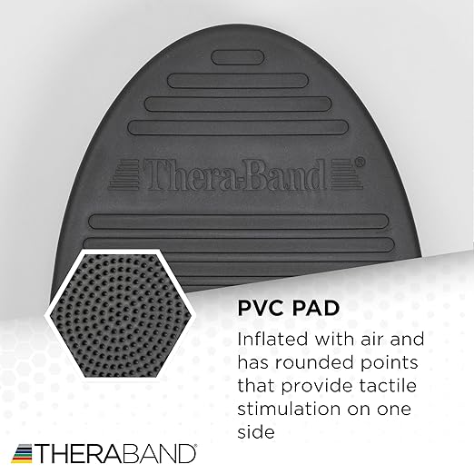 THERABAND Stability Trainer Pad, Advanced Level, Extra Soft, Black Foam Balance Pad for Physical