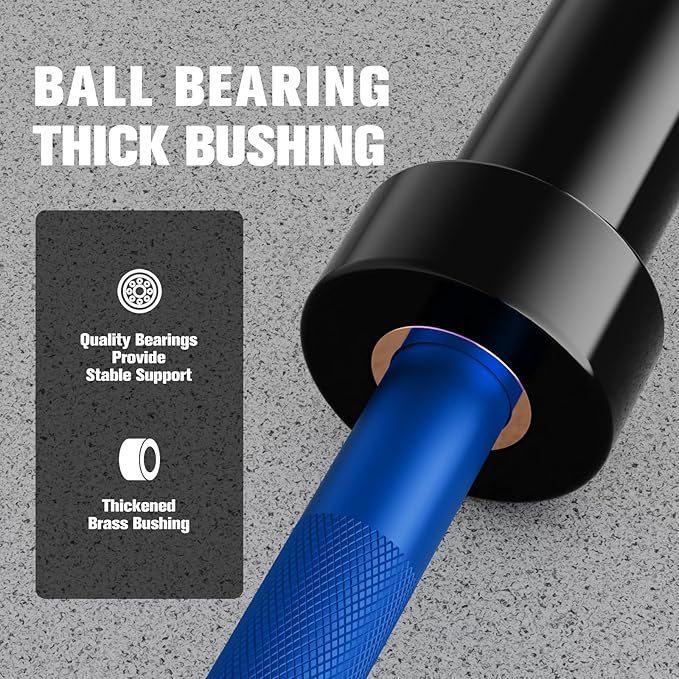 RITFIT Olympic Barbell 4ft/4.8ft/6ft - 2 Inch Weight Bar for Strength Training, Weightlifting