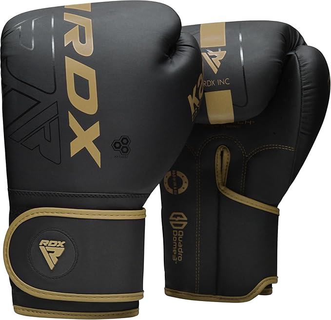 RDX Boxing Gloves, Pro Training Sparring, Maya Hide Leather, Muay Thai MMA Kickboxing, Men Women