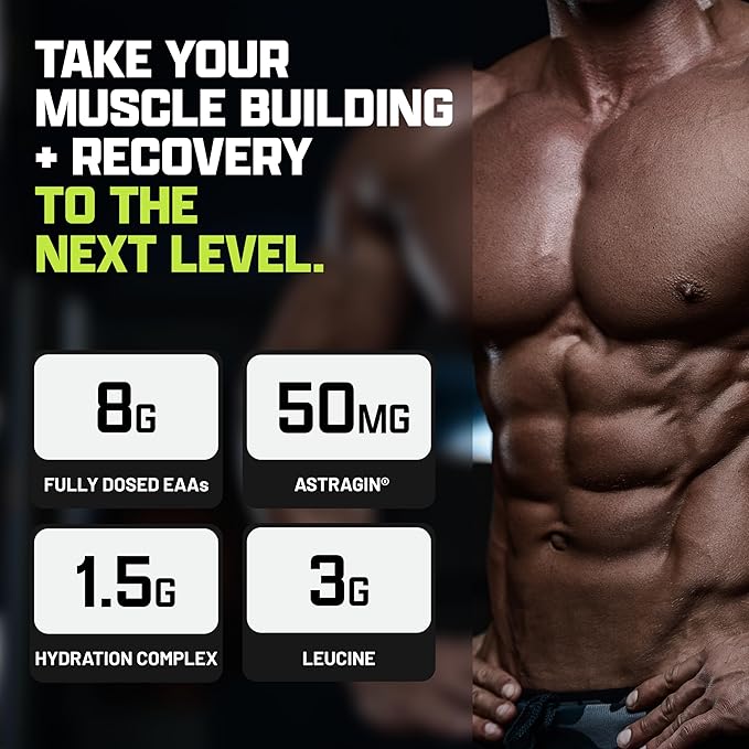 Nutrex Research EAA Hydration | EAAs + BCAA Powder | Muscle Recovery, Strength, Muscle Building