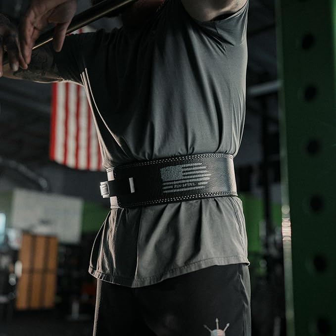 Weight Lifting Belt - Lever Gym Belt for Weightlifting, 10mm Leather Weight Belt for Men - 4 Inches