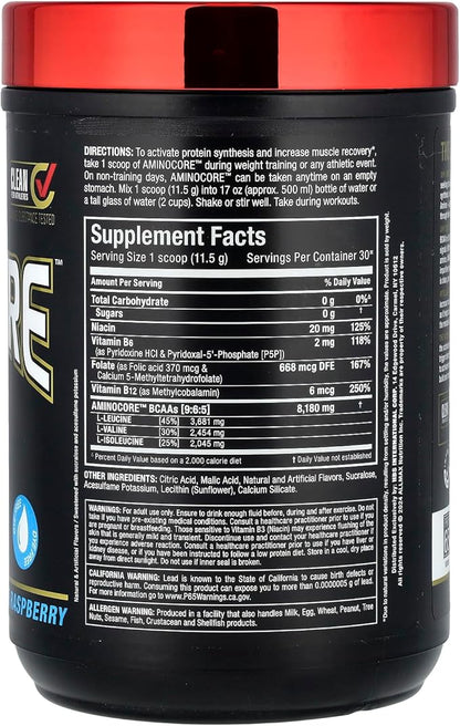 ALLMAX Nutrition AMINOCORE BCAA ??8G BCAAs ??100% Pure Branch Chained Amino Acids ??Gluten Free