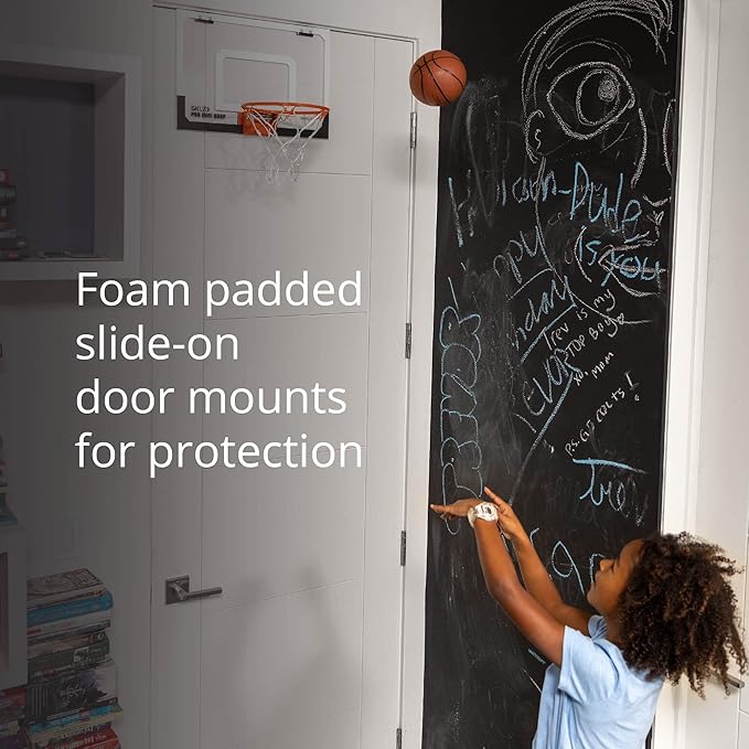 SKLZ Pro Mini Indoor Basketball Hoop - Over The Door ??Portable - Great For Home, Dorms, Offices