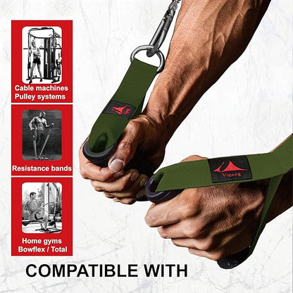 Heavy Duty Gym Workout Handles Attachment for Cable Machine,Resistance Band,Pulley System Home