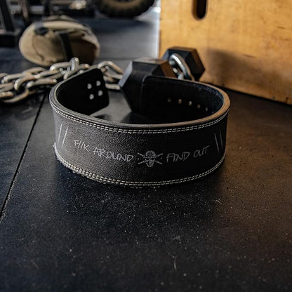 Weight Lifting Belt - Lever Gym Belt for Weightlifting, 10mm Leather Weight Belt for Men - 4 Inches