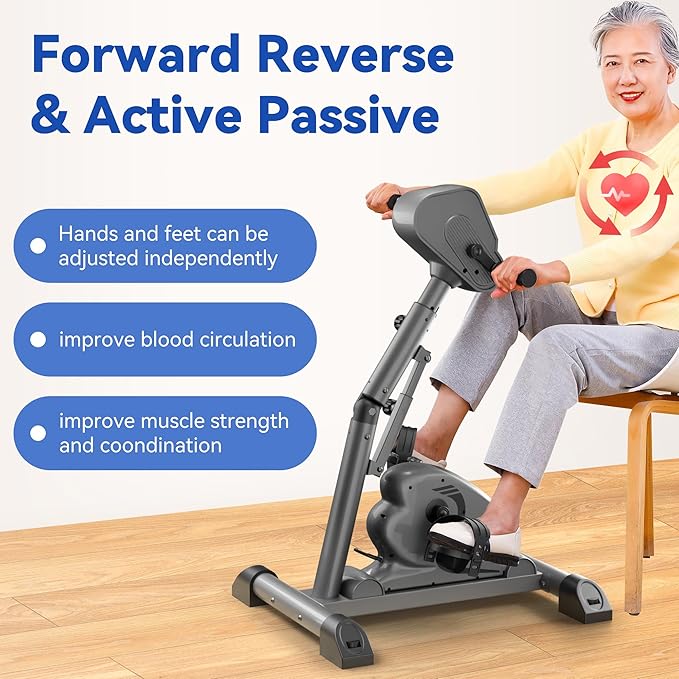 Legs Arms Electric Exercise Bike Active Passive Knee Pedal Trainer Physical Therapy Assisted
