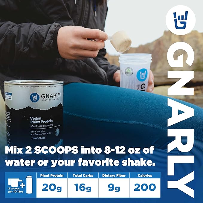 Gnarly Nutrition Vegan Plant Protein ??Chocolate Vegan Protein Powder, NSF Sport Certified ??Meal