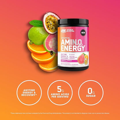 Optimum Nutrition New Flavor Amino Energy - Pre Workout with Green Tea, BCAA, Amino Acids, Keto