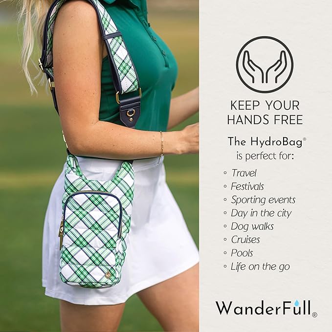WanderFull® Original HydroBag® Collection, Water Bottle Holder w/Strap & Phone Pocket, Hands-Free