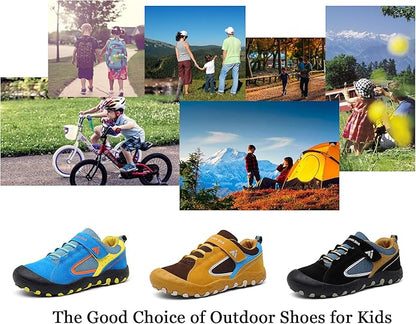 Mishansha Kids Hiking Boots Toddler Girls Boys Hiking Shoes Water-Resistant Anti-Collision Non-Slip
