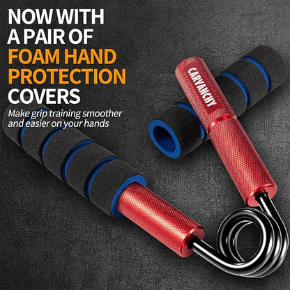 Grip Strength Trainer Set, 50-300LB(6 Pack), Wrist Forearm Strengthener, Metal No Slip, Hand Grip