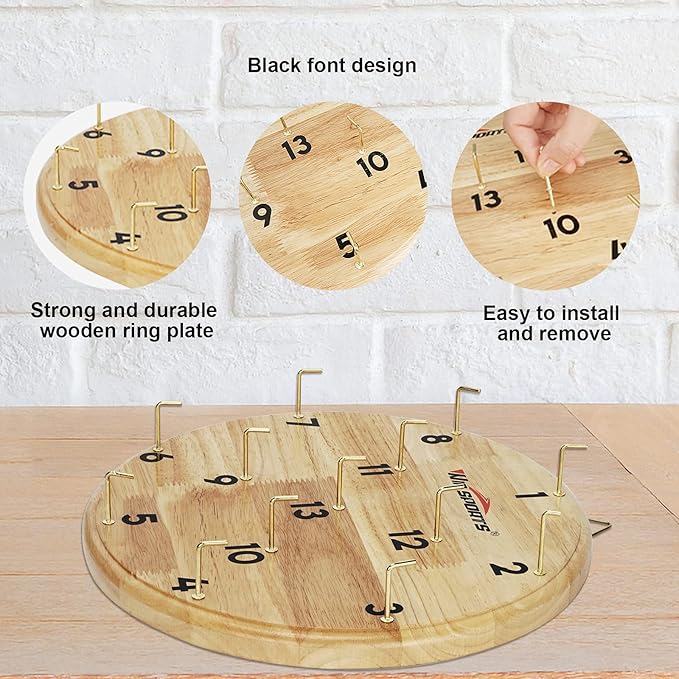 Ring Toss Game,Indoor Outdoor for Kids Adults Family,Fun Tailgate or Hangs on Wall,Exciting Gift